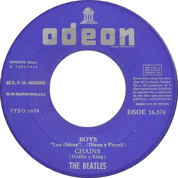 The Beatles - Boys - Vinilo 7" | Odeon (DSOE 16.574) - 4 The Beatles - Boys - Vinilo 7" | Odeon (DSOE 16.574) - 4