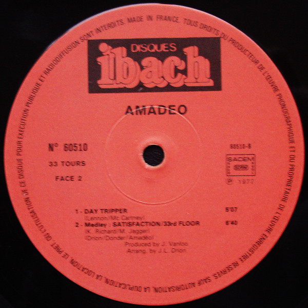 Amadeo - Moving Like A Super Star | Disques Ibach (60510)