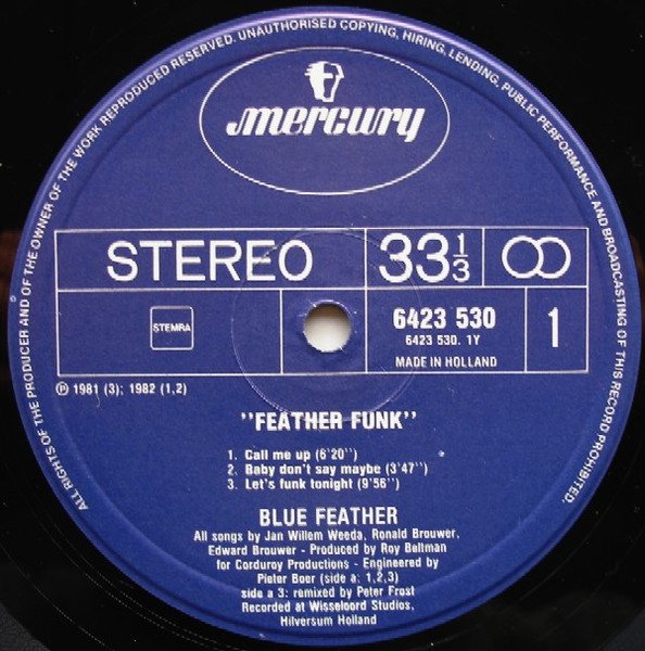 Blue Feather - Feather Funk | Mercury (6423 530) - 3 Blue Feather - Feather Funk | Mercury (6423 530) - 3
