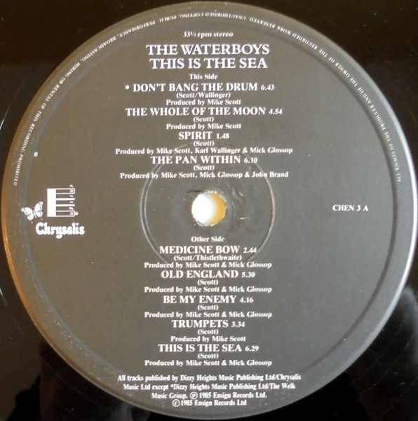 The Waterboys - This Is The Sea | Chrysalis (CHEN 3) - 3 The Waterboys - This Is The Sea | Chrysalis (CHEN 3) - 3