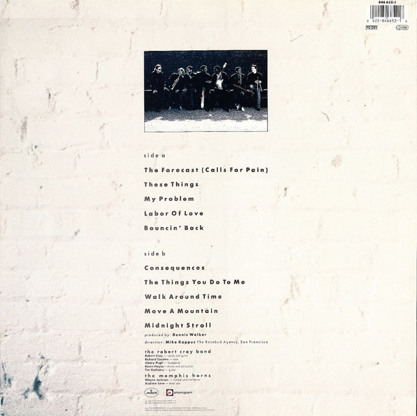 Robert Cray - Midnight Stroll | Mercury (846 652-1) - 2