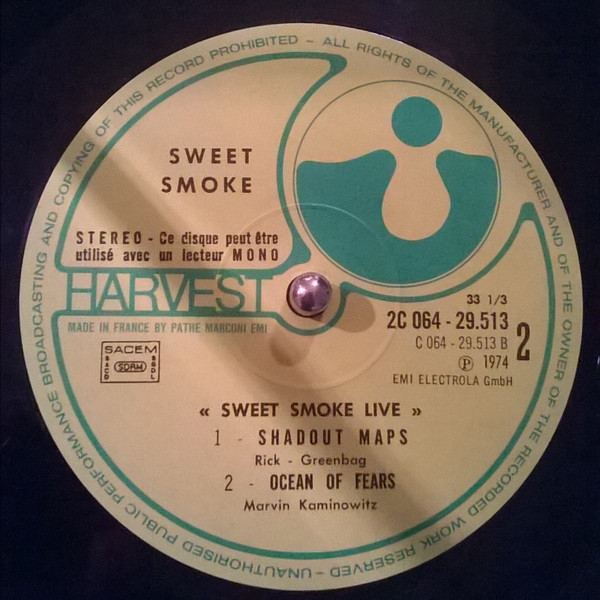 Sweet Smoke - Sweet Smoke Live | Harvest (2C 064-29513) - 4