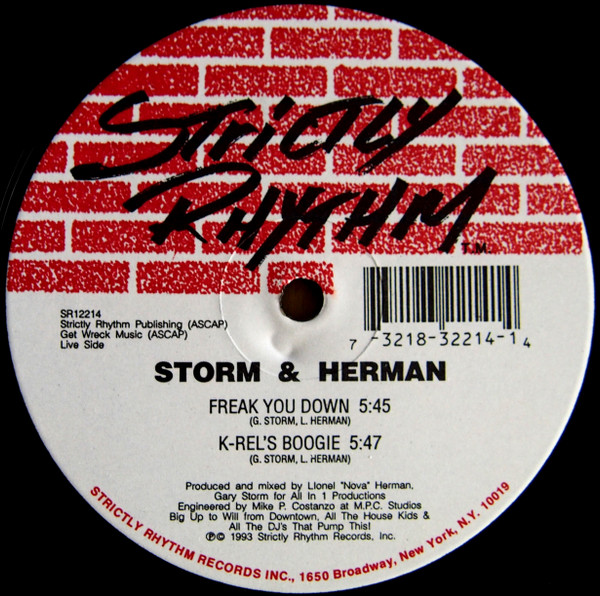 Storm & Herman - Freak You Down | Strictly Rhythm (SR12214) - main