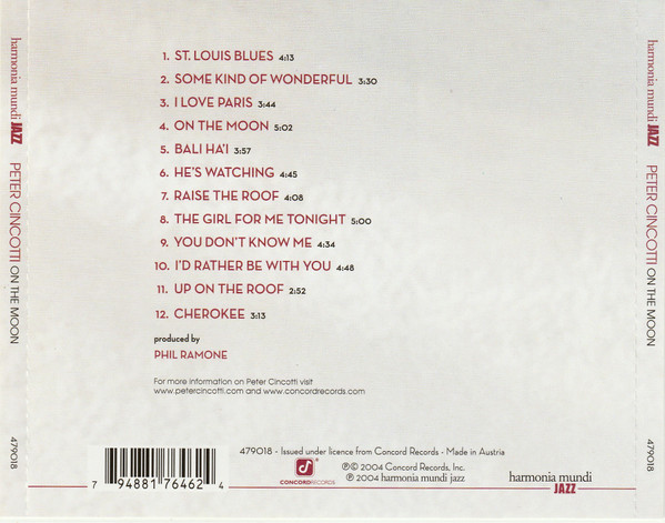 Peter Cincotti - On The Moon | Harmonia Mundi Jazz (479018) - 3 Peter Cincotti - On The Moon | Harmonia Mundi Jazz (479018) - 3