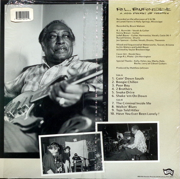 R.L. Burnside - A Ass Pocket Of Whiskey | Matador (OLE 214-1) - 2