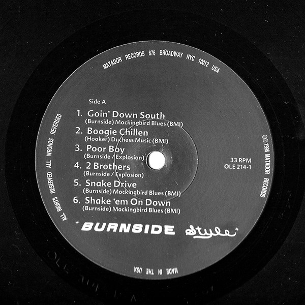 R.L. Burnside - A Ass Pocket Of Whiskey | Matador (OLE 214-1) - 3