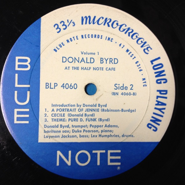 Donald Byrd - At The Half Note Cafe (Volume 1) | Blue Note (4060) - 4 Donald Byrd - At The Half Note Cafe (Volume 1) | Blue Note (4060) - 4