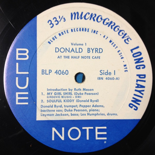 Donald Byrd - At The Half Note Cafe (Volume 1) | Blue Note (4060) - 3 Donald Byrd - At The Half Note Cafe (Volume 1) | Blue Note (4060) - 3