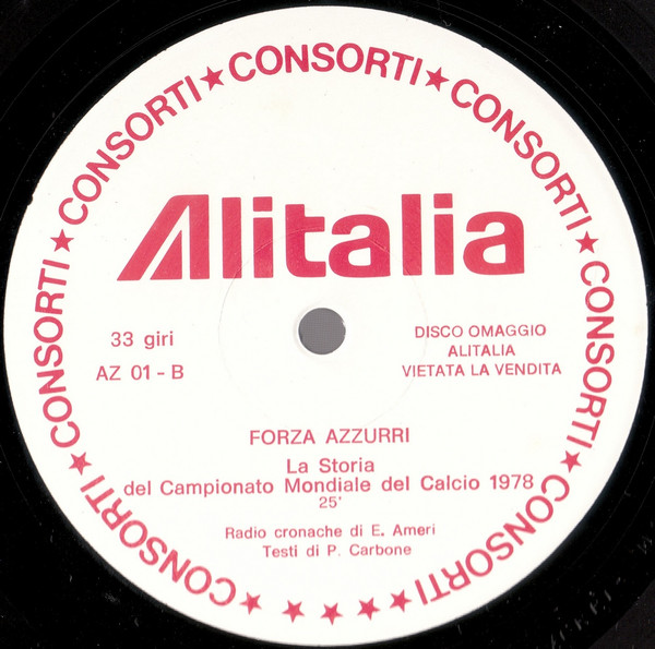 Enrico Ameri , Paolo Carbone - Forza Azzurri | Alitalia (AZ 01) - 4