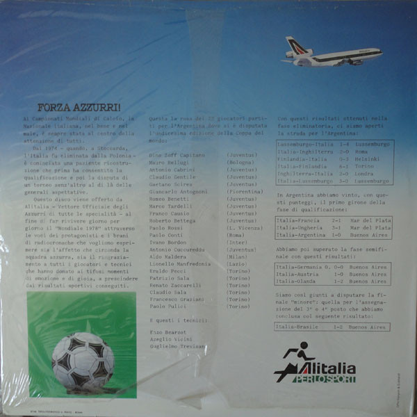Enrico Ameri , Paolo Carbone - Forza Azzurri | Alitalia (AZ 01) - 2