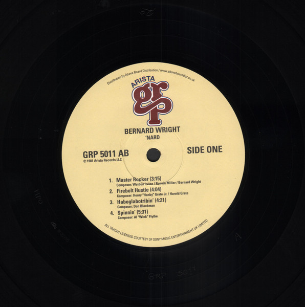 Bernard Wright - 'Nard | Arista GRP (GRP 5011) - 3