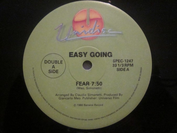 Easy Going / Monyaka - Fear / Go Deh Yaka | Unidisc (SPEC-1247) - main