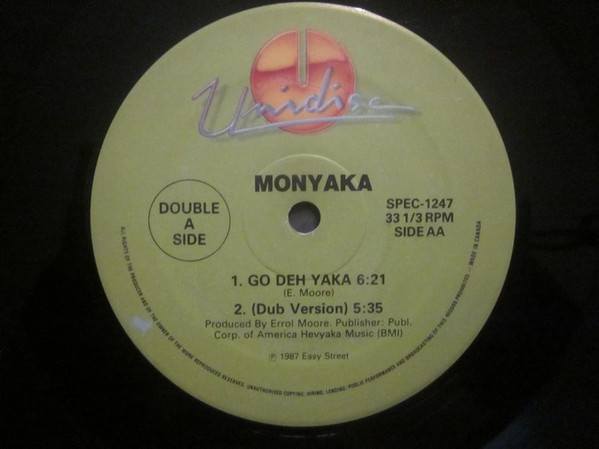 Easy Going / Monyaka - Fear / Go Deh Yaka | Unidisc (SPEC-1247) - 2