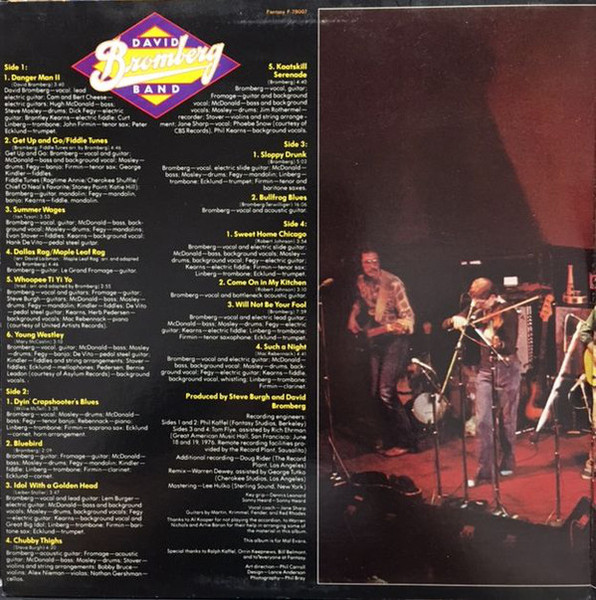 David Bromberg Band - How Late'll Ya Play 'Til | Fantasy (F-79007) - 2 David Bromberg Band - How Late'll Ya Play 'Til | Fantasy (F-79007) - 2