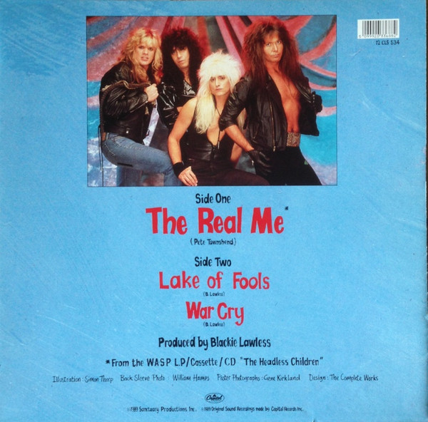 W.A.S.P. - The Real Me | Capitol Records (12 CLS 534) - 2 W.A.S.P. - The Real Me | Capitol Records (12 CLS 534) - 2