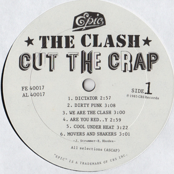 The Clash - Cut The Crap - Vinilo | Epic (FE 40017) - 3 The Clash - Cut The Crap - Vinilo | Epic (FE 40017) - 3