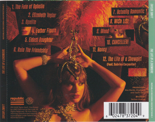 Taylor Swift - The Life Of A Showgirl (w 2 sided poster) | Republic Records (602478372049.1) - 2