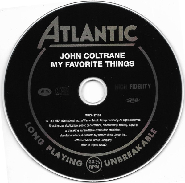 John Coltrane - My Favorite Things | Atlantic (WPCR-27101) - 3