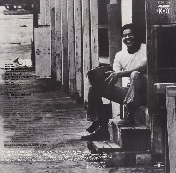 Bill Withers - Just As I Am | Sussex (SXBS 7006) - 2