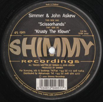 Simmer & John Askew - Krusty The Klown / Scissorhands | Shimmy Recordings (SHIM 2002)