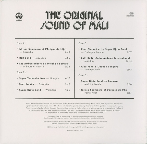 Various - The Original Sound Of Mali | Mr Bongo (MRBLP135) - main