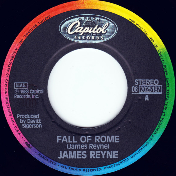 James Reyne - Fall Of Rome | Capitol Records (06 2025187) - 3 James Reyne - Fall Of Rome | Capitol Records (06 2025187) - 3