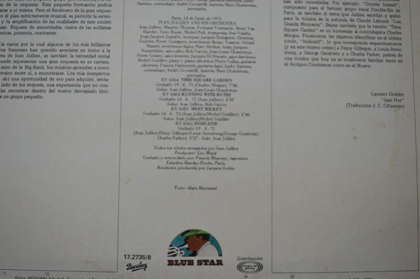 Ivan Jullien Big Band - Blow! | Barclay (17.2735/8) - 3