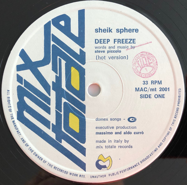 Sheik Sphere - Deep Freeze | Mix Totale Records (MAC/mt 2001) - 3 Sheik Sphere - Deep Freeze | Mix Totale Records (MAC/mt 2001) - 3