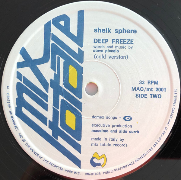 Sheik Sphere - Deep Freeze | Mix Totale Records (MAC/mt 2001) - 4 Sheik Sphere - Deep Freeze | Mix Totale Records (MAC/mt 2001) - 4
