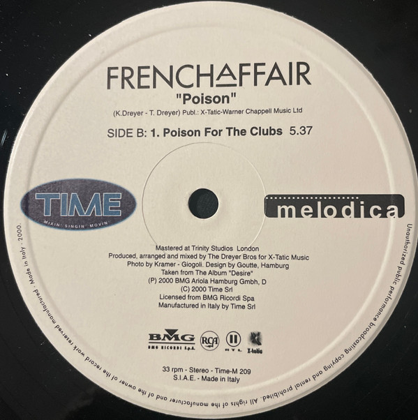 French Affair - Poison | Time Melodica (TIME-M 209) - 2 French Affair - Poison | Time Melodica (TIME-M 209) - 2