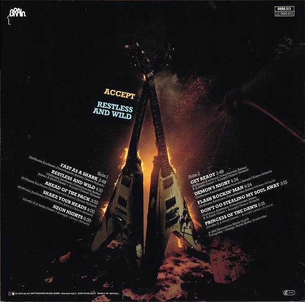 Accept - Restless And Wild [Vinyl] | Brain (0060.513) - 2