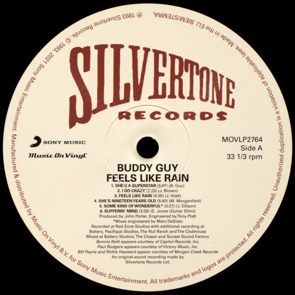 Buddy Guy - Feels Like Rain | Music On Vinyl (MOVLP2764) - 3