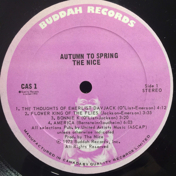 The Nice - Autumn To Spring | Charisma (CAS 1) - 4 The Nice - Autumn To Spring | Charisma (CAS 1) - 4