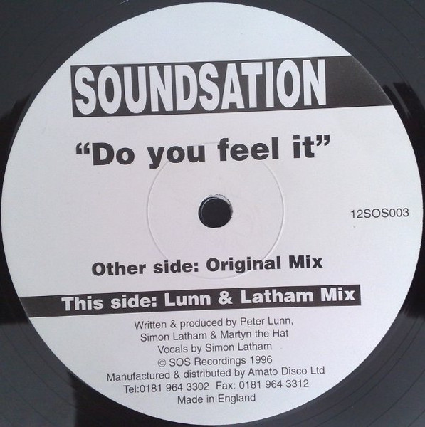 Soundsation - Do You Feel It | SOS Recordings (12SOS003) - main