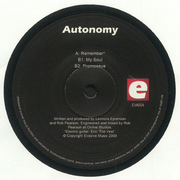 Autonomy - Autonomy | Evasive Records (EVA004)