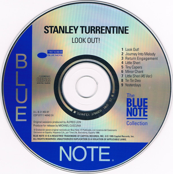Stanley Turrentine - Look Out! | Blue Note (CDP 0777 7 46543 2 6) - 3