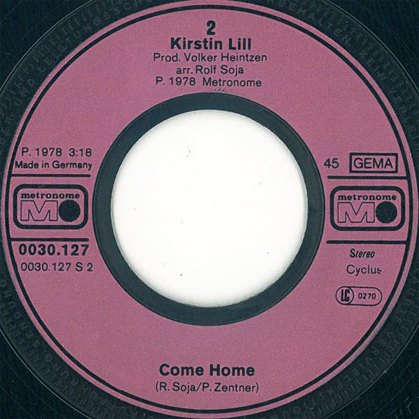 Kirstin Lill - A Taste Of Summer Wine | Metronome (0030.127)