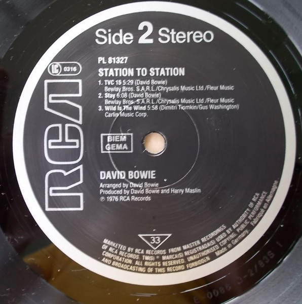 David Bowie - Station To Station | RCA (PL 81327) - 4