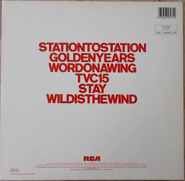 David Bowie - Station To Station | RCA (PL 81327) - 2