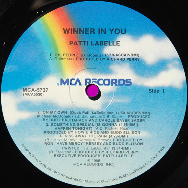 Patti LaBelle - Winner In You | MCA Records (MCA-5737) - 3 Patti LaBelle - Winner In You | MCA Records (MCA-5737) - 3