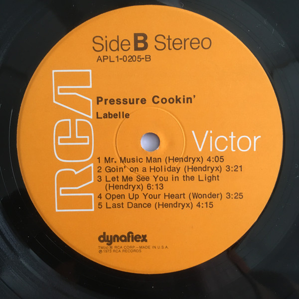 Labelle - Pressure Cookin' | RCA (APL1-0205) - 4 Labelle - Pressure Cookin' | RCA (APL1-0205) - 4