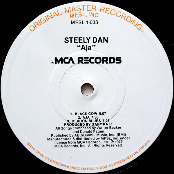 Steely Dan - Aja | Mobile Fidelity Sound Lab (MFSL 1-033) - 3 Steely Dan - Aja | Mobile Fidelity Sound Lab (MFSL 1-033) - 3