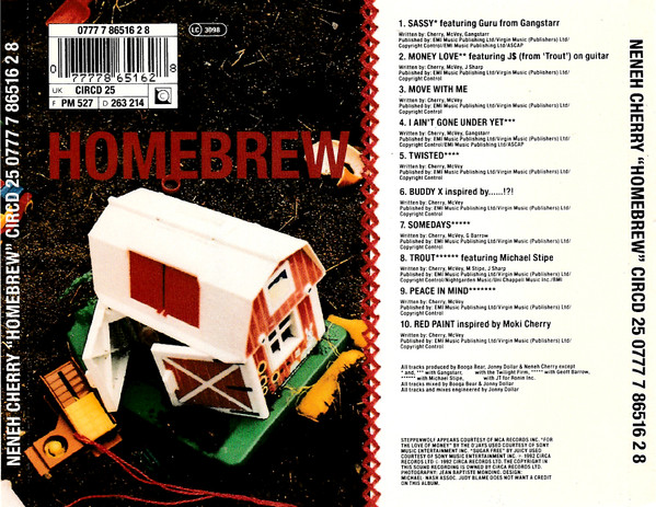 Neneh Cherry - Homebrew | Circa (0777 7 86516 2 8) - 2