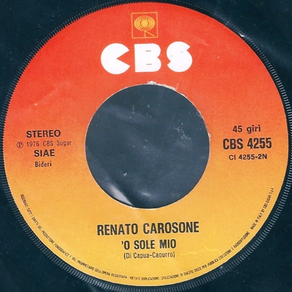 Renato Carosone - Triki-Trak / 'O Sole Mio | CBS (CBS 4255) - 4