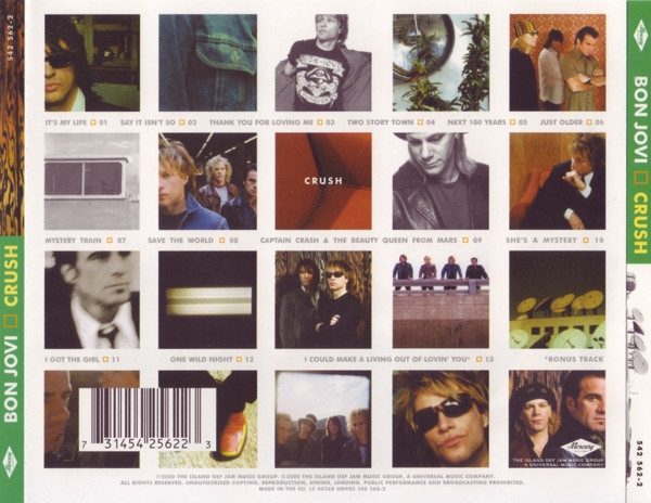Bon Jovi - Crush | Mercury (542 562-2) - 2 Bon Jovi - Crush | Mercury (542 562-2) - 2