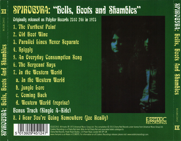 Spirogyra - Bells, Boots And Shambles | Esoteric Recordings (ECLEC2412) - 2