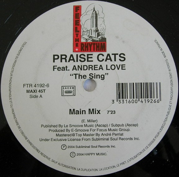 Praise Cats Feat. Andrea Love - The Sing | Feel The Rhythm (FTR 4192-6) - main Praise Cats Feat. Andrea Love - The Sing | Feel The Rhythm (FTR 4192-6) - main