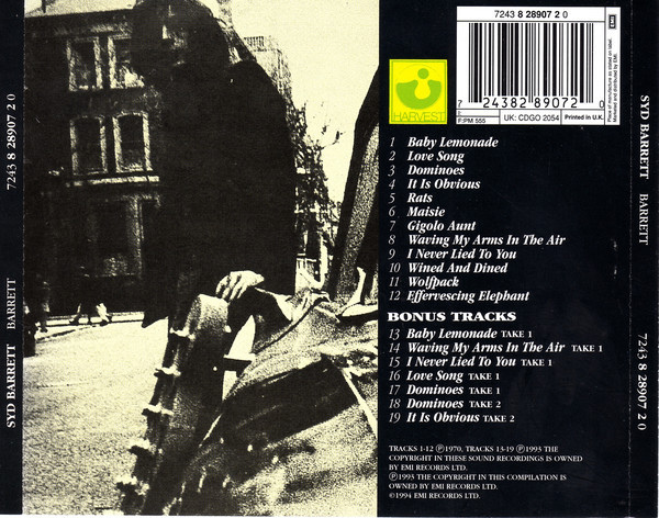 Syd Barrett - Barrett CD | Harvest (7243 8 28907 2 0) - 4