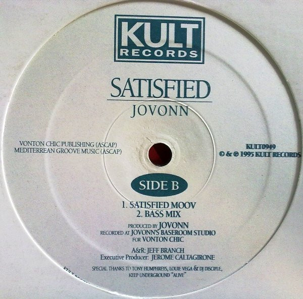 Jovonn - Satisfied | Kult Records (KULT0949) - 2 Jovonn - Satisfied | Kult Records (KULT0949) - 2