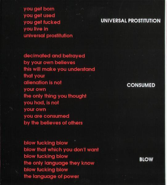 No More Music At The Service Of Capital - Universal Prostitution | iDEAL Recordings (iDEAL041) - 2